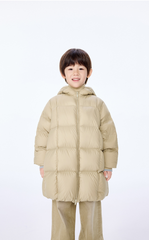 Down Coat / jnby by JNBY Loose Mid-Length Hooded Down Coat