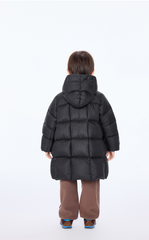 Down Coat / jnby by JNBY Loose Mid-Length Hooded Down Coat