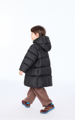 Down Coat / jnby by JNBY Loose Mid-Length Hooded Down Coat