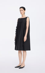 Dress / JNBY A-Line Cutout Wool Silk Dress
