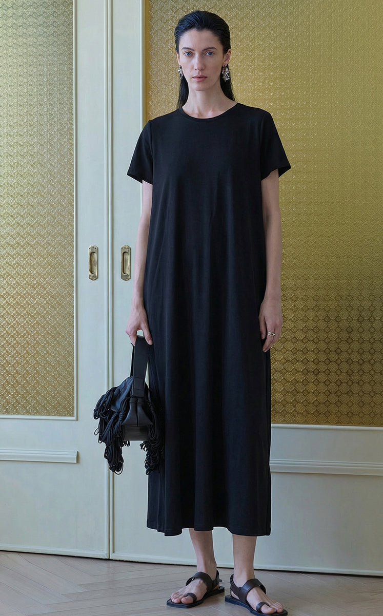 Dress / JNBY Cotton A-Line Short Sleeve Dress