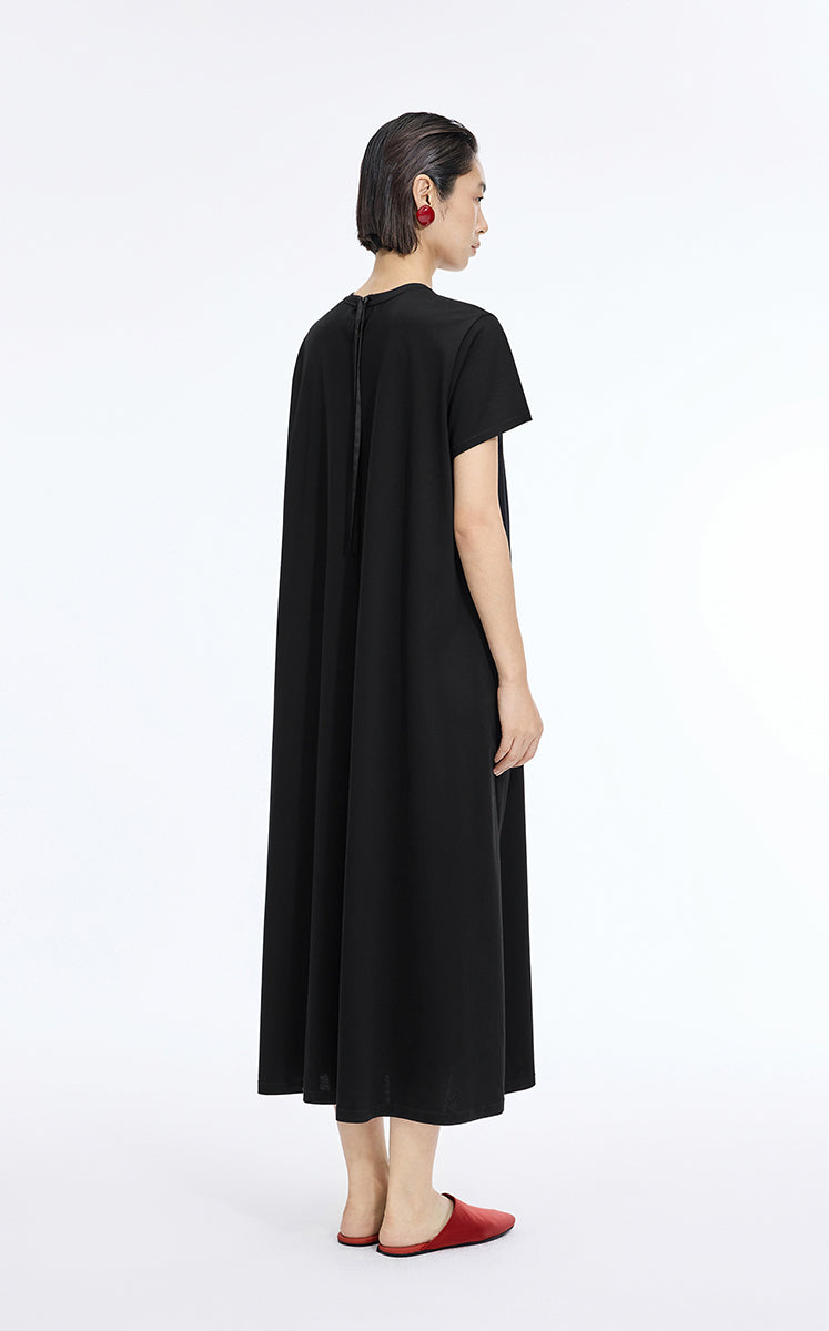 Dress / JNBY Cotton A-Line Short Sleeve Dress