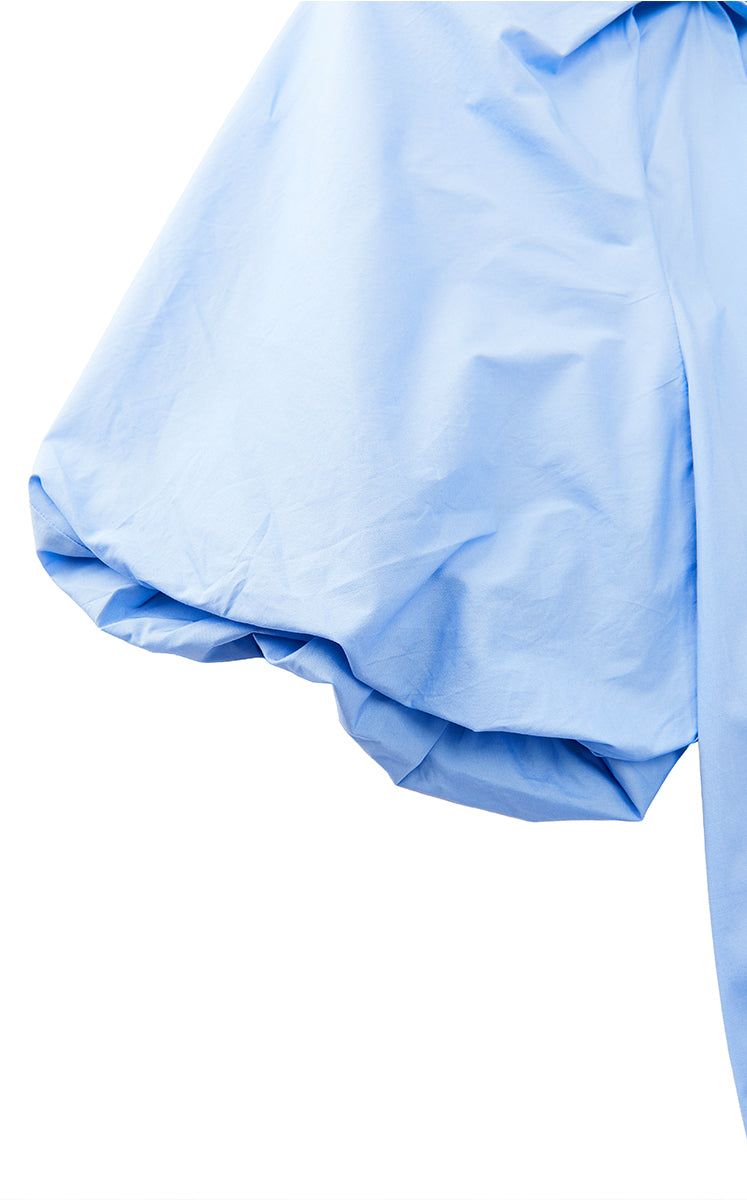 Dress / JNBY Cotton Poplin A-Line V-Neck Dress