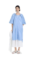 Dress / JNBY Cotton Poplin A-Line V-Neck Dress