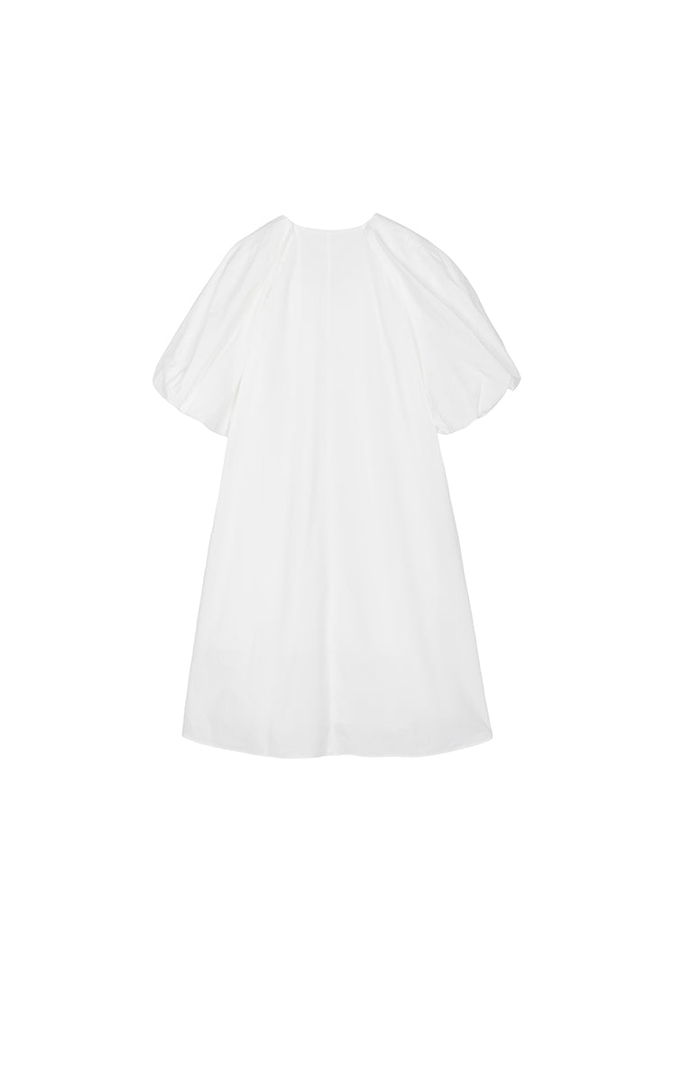 Dress / JNBY Cotton Poplin A-Line V-Neck Dress