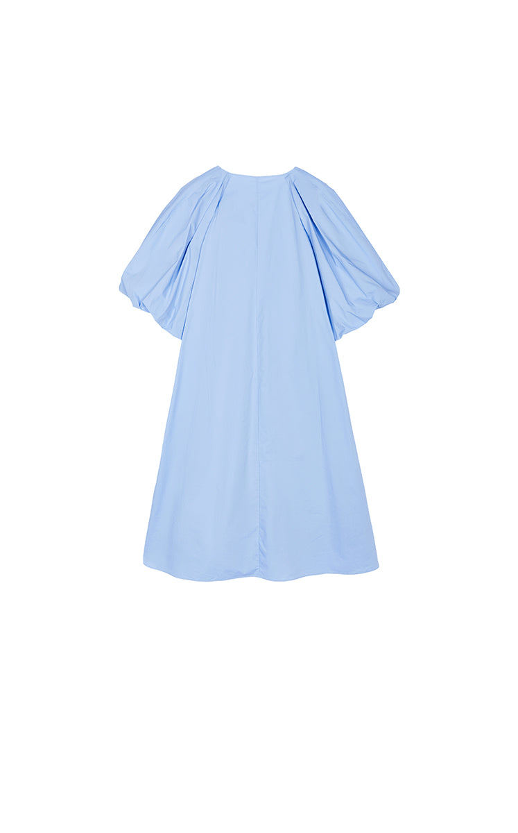 Dress / JNBY Cotton Poplin A-Line V-Neck Dress