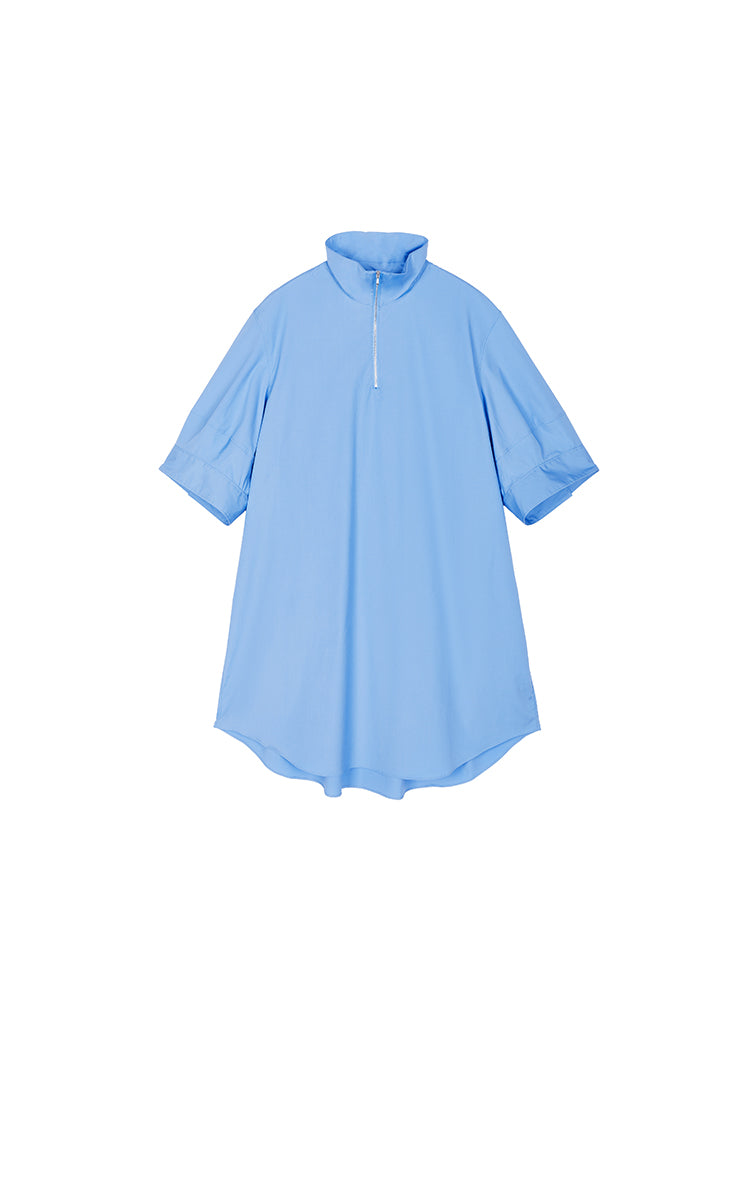 Dress / JNBY Cotton Poplin Twist-Hem Midi Dress