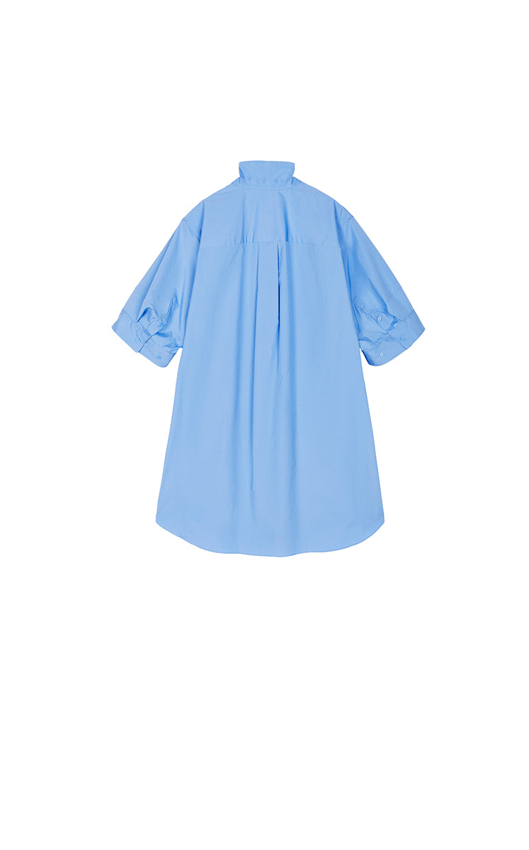 Dress / JNBY Cotton Poplin Twist-Hem Midi Dress