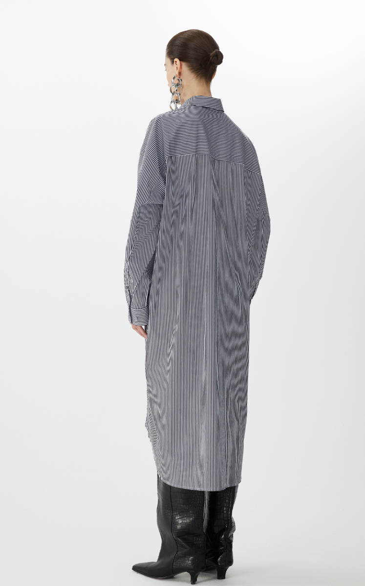 Dress / JNBY Cotton Twill Oversized Long-sleeve Dress