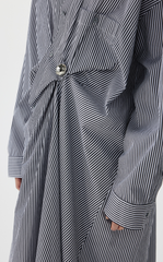 Dress / JNBY Cotton Twill Oversized Long-sleeve Dress