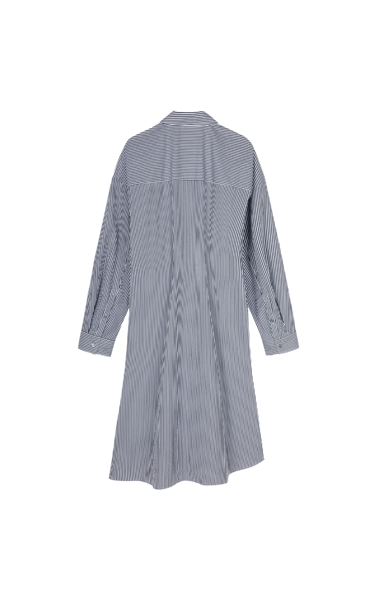 Dress / JNBY Cotton Twill Oversized Long-sleeve Dress