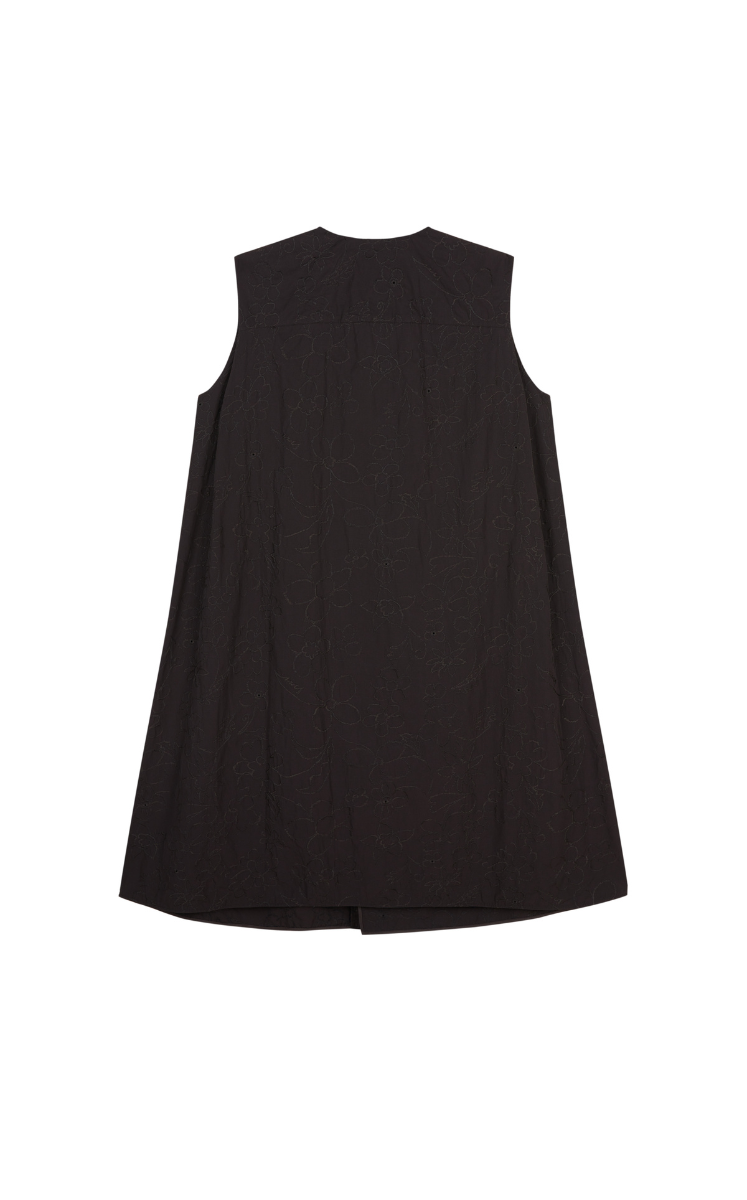 Dress / JNBY Floral Embroidered Cotton Sleeveless Dress