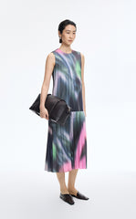 Dress / JNBY Floral Pleated Sleeveless Dress