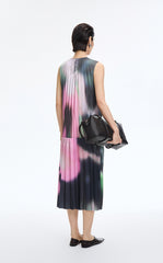 Dress / JNBY Floral Pleated Sleeveless Dress