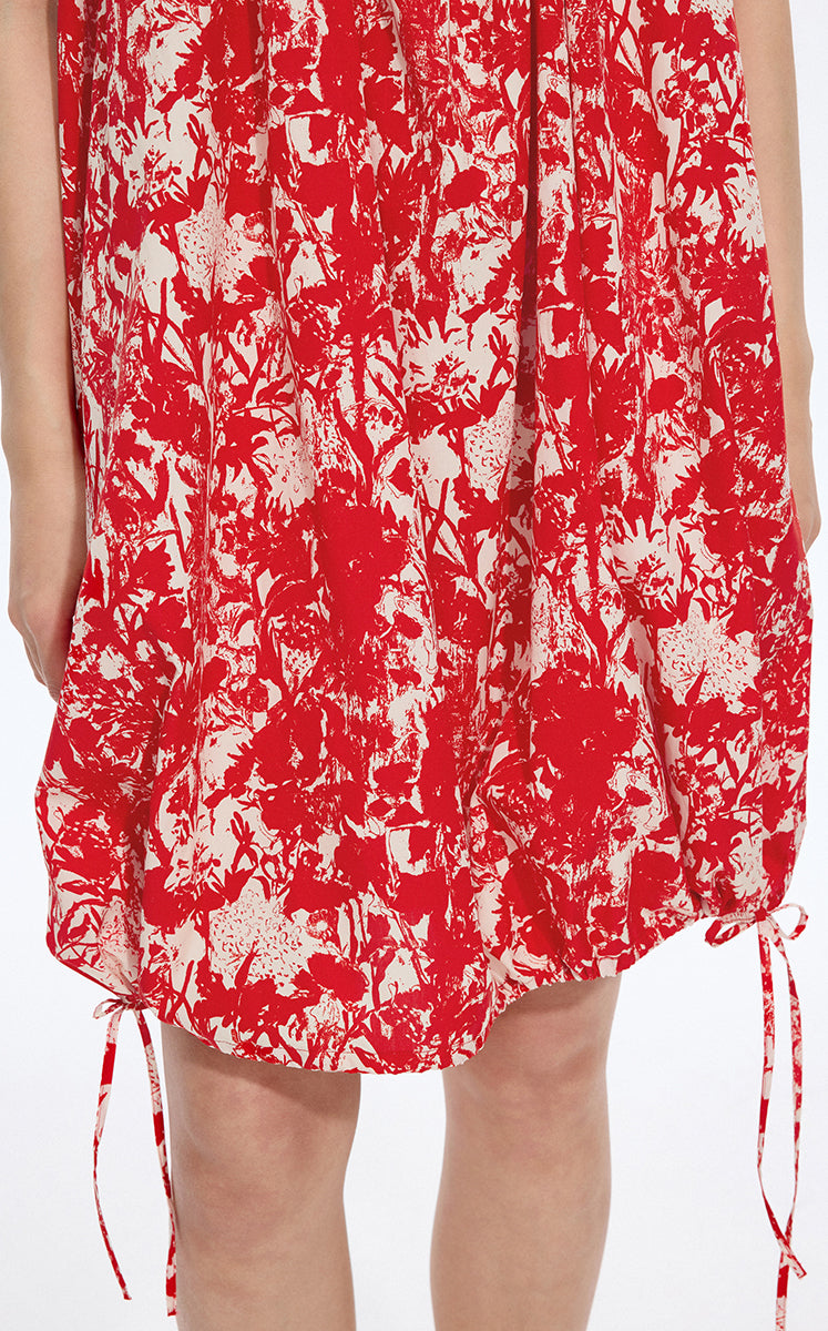 Dress / JNBY Floral Strapless A-Line Dress