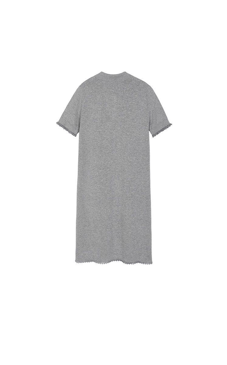 Dress / JNBY H-Line Cotton 3D Floral Tassels Dress