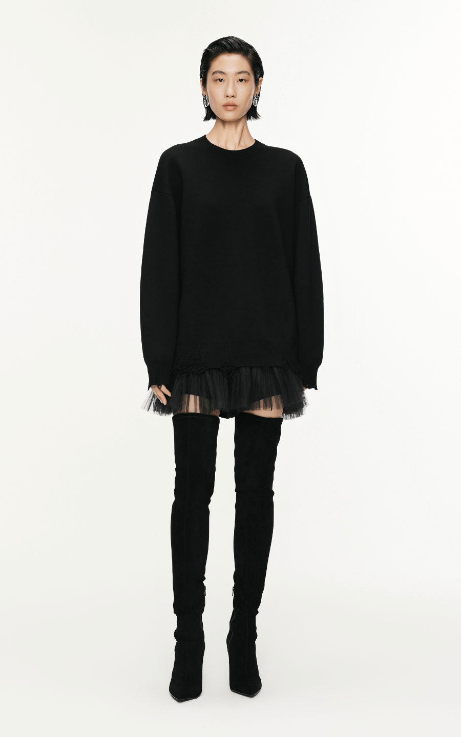 Dress / JNBY Long-Sleeved Sweater Wool Dress