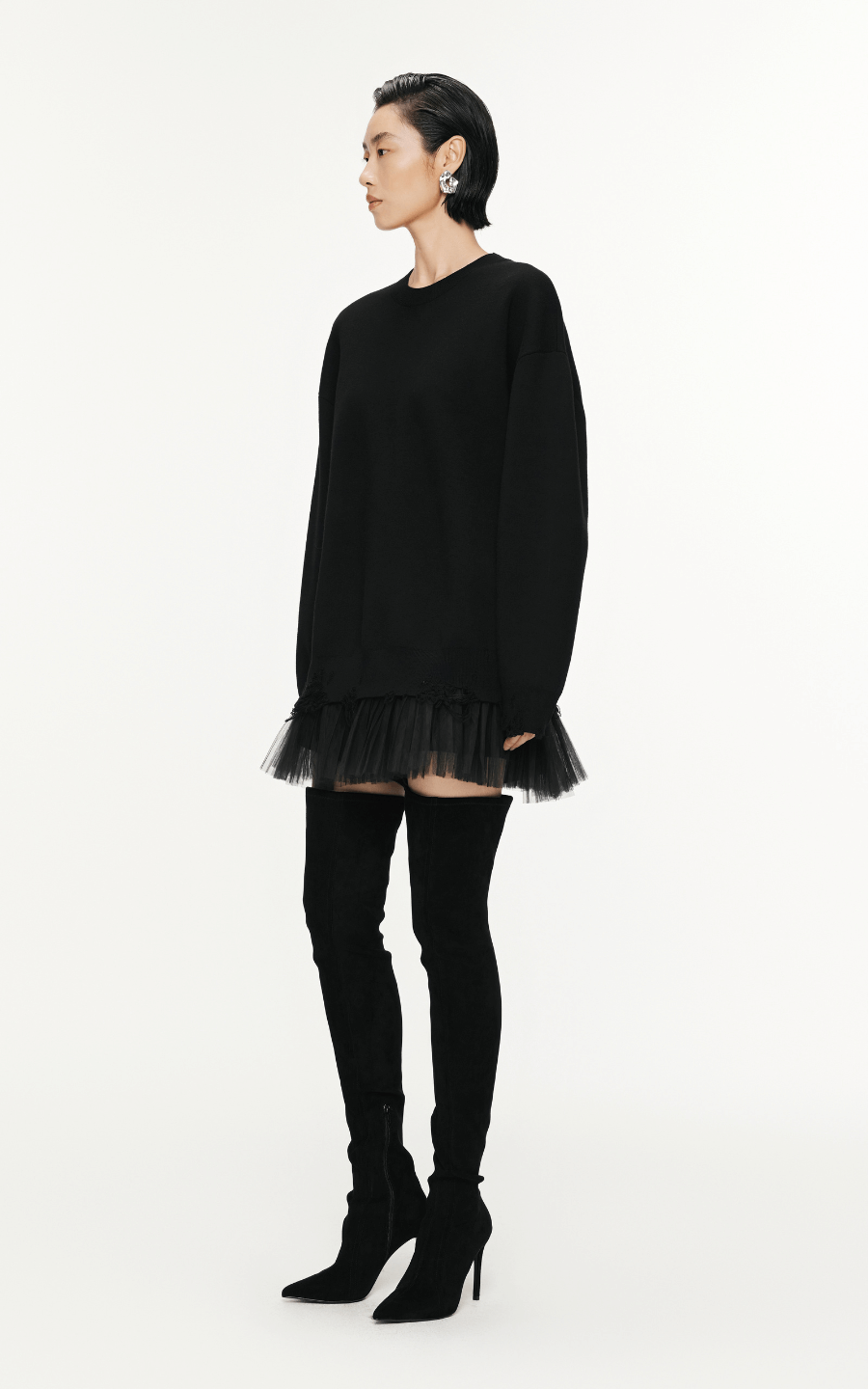 Dress / JNBY Long-Sleeved Sweater Wool Dress