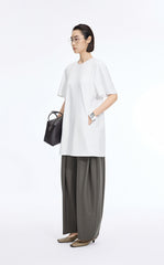 Dress / JNBY Lyocell Blend A-Line Short Sleeve Dress