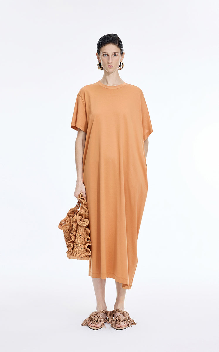 Dress / JNBY Mercerized Cotton Short Sleeve Maxi Dress