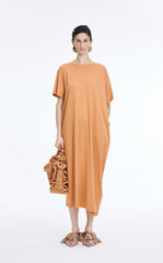 Dress / JNBY Mercerized Cotton Short Sleeve Maxi Dress