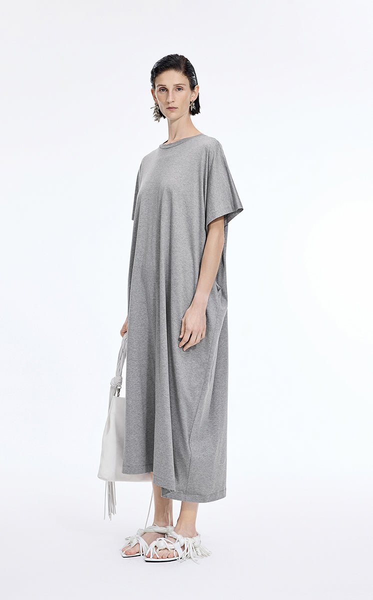 Dress / JNBY Mercerized Cotton Short Sleeve Maxi Dress