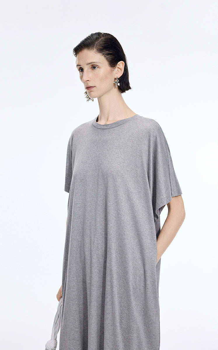 Dress / JNBY Mercerized Cotton Short Sleeve Maxi Dress