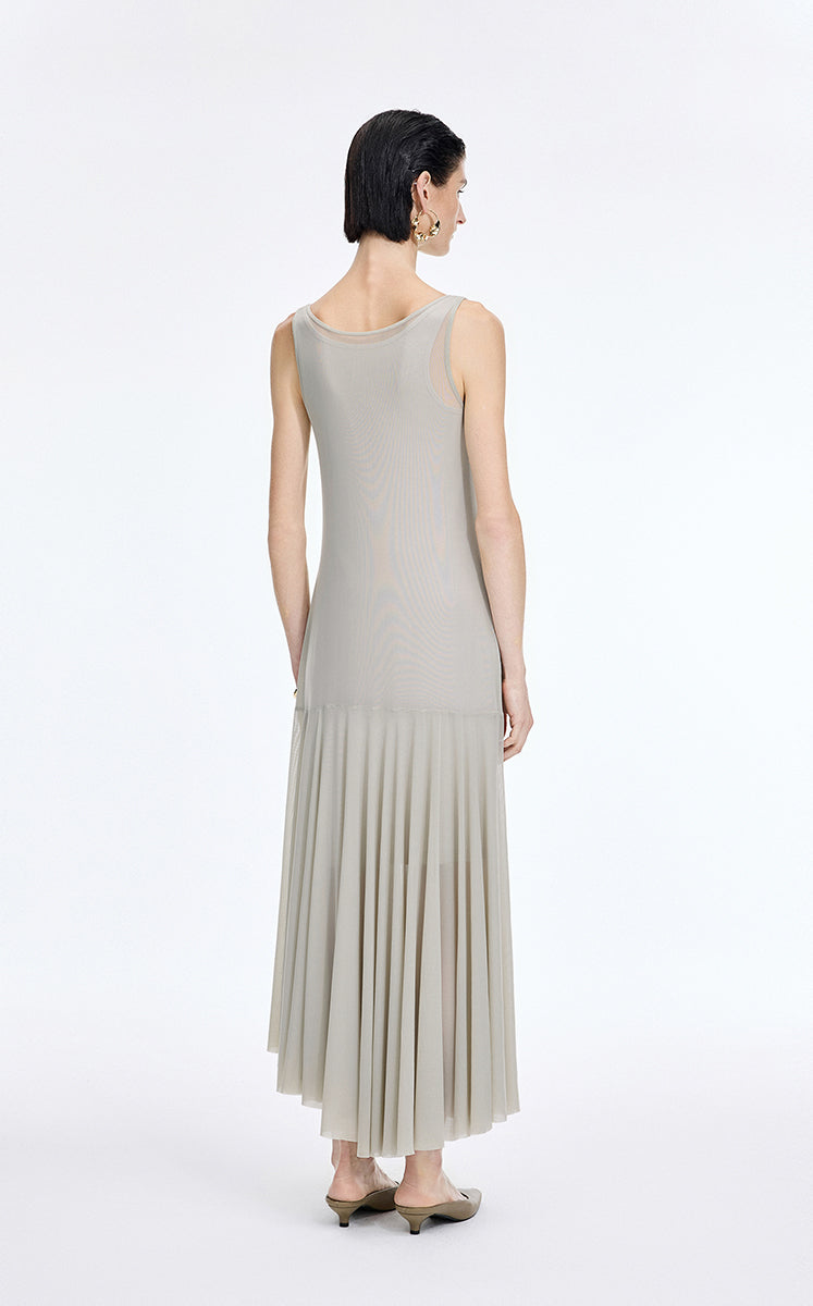 Dress / JNBY Mesh Stretch Slip Maxi Dress