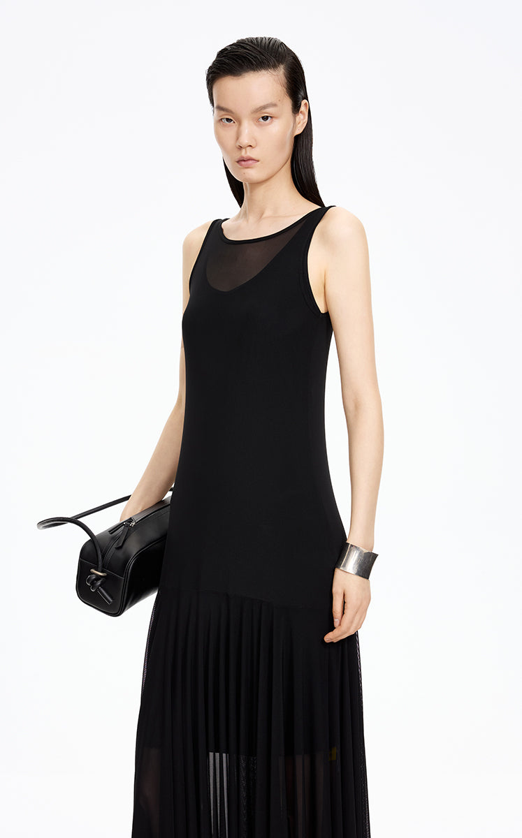 Dress / JNBY Mesh Stretch Slip Maxi Dress