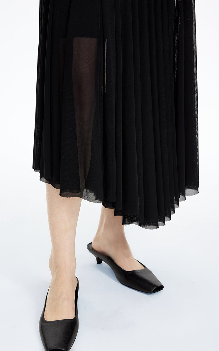 Dress / JNBY Mesh Stretch Slip Maxi Dress