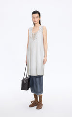 Dress / JNBY Printed A-Line Sleeveless Dress