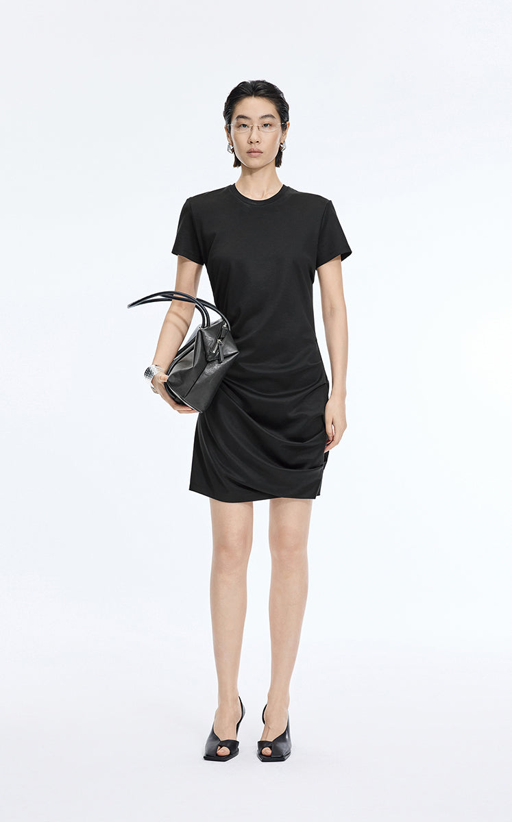 Dress / JNBY Ruched Waist Cotton-Blend Dress