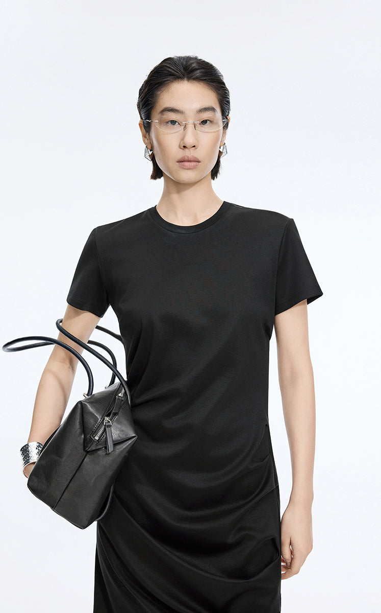 Dress / JNBY Ruched Waist Cotton-Blend Dress