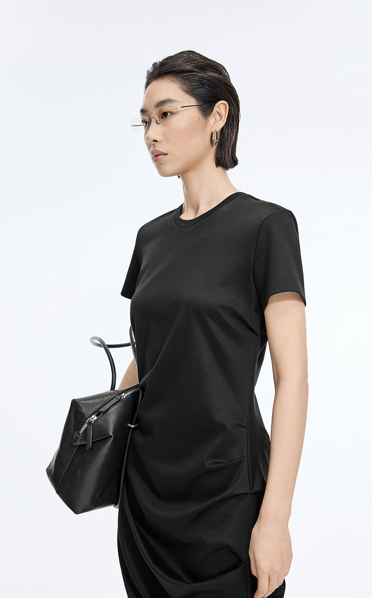 Dress / JNBY Ruched Waist Cotton-Blend Dress