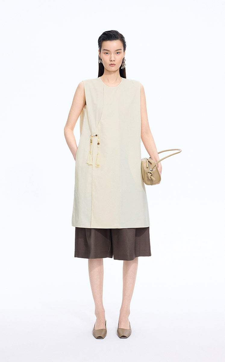 Dress / JNBY Silk-Cotton Sleeveless A-Line Dress