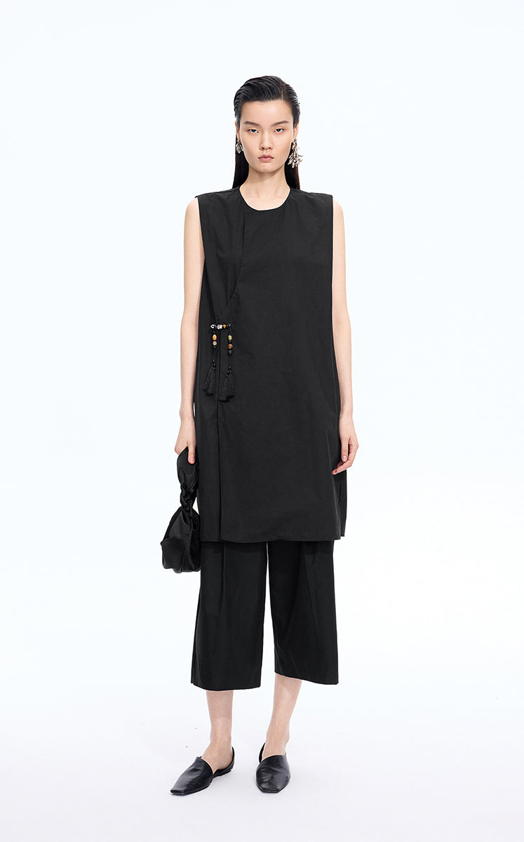 Dress / JNBY Silk-Cotton Sleeveless A-Line Dress