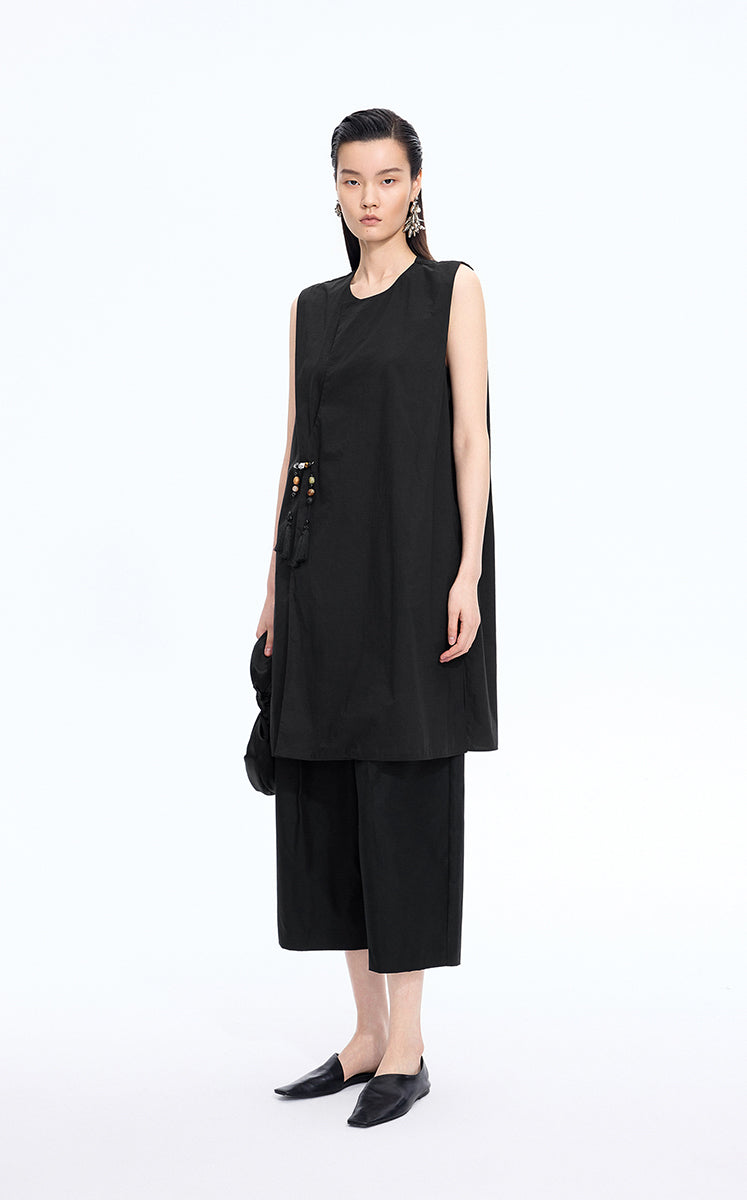 Dress / JNBY Silk-Cotton Sleeveless A-Line Dress