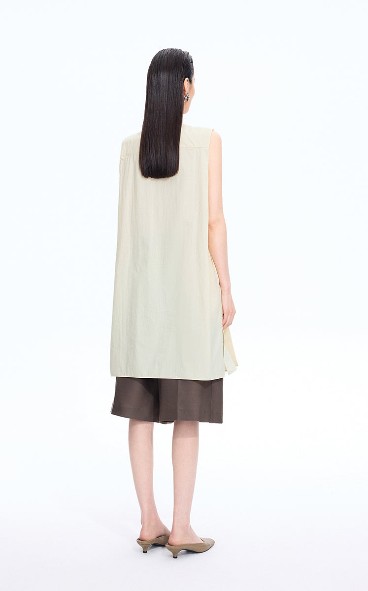 Dress / JNBY Silk-Cotton Sleeveless A-Line Dress