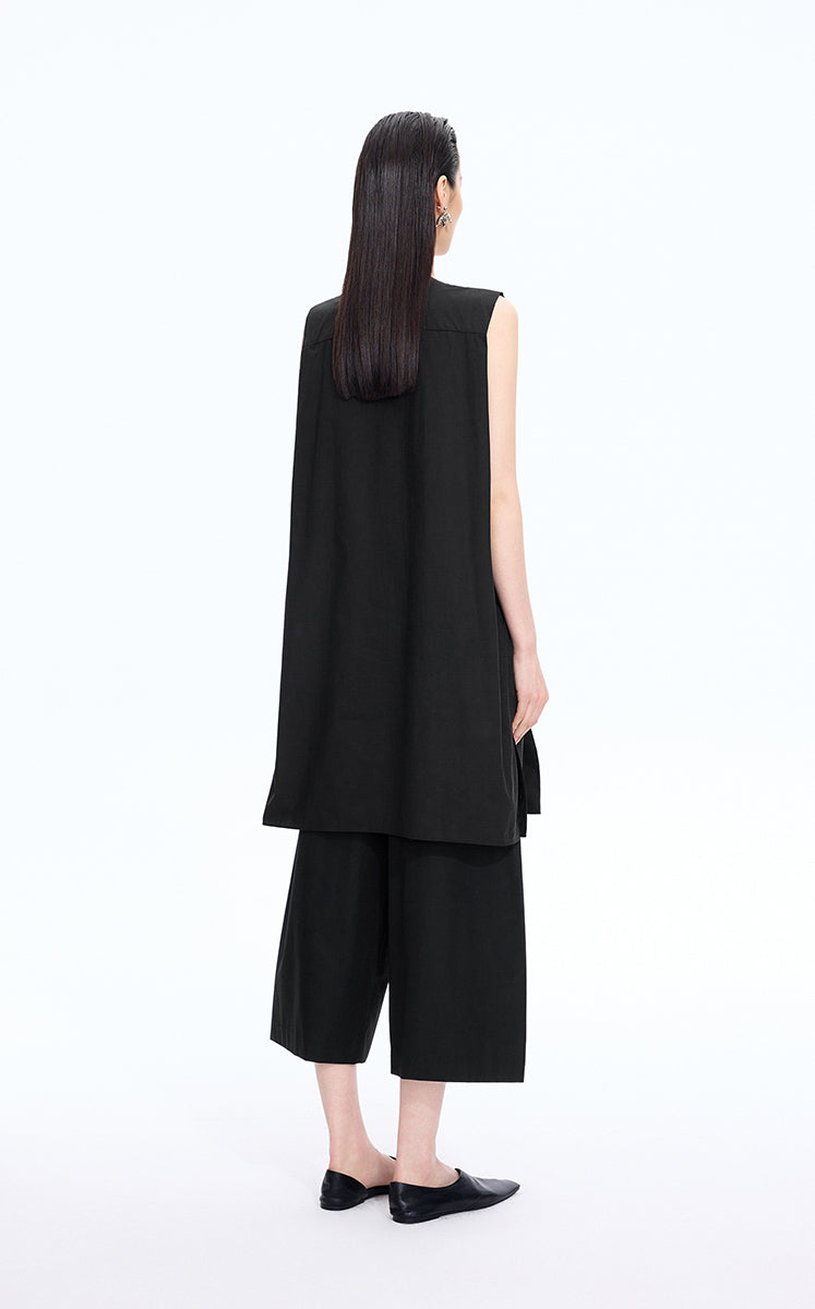 Dress / JNBY Silk-Cotton Sleeveless A-Line Dress