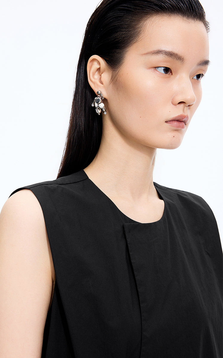 Dress / JNBY Silk-Cotton Sleeveless A-Line Dress