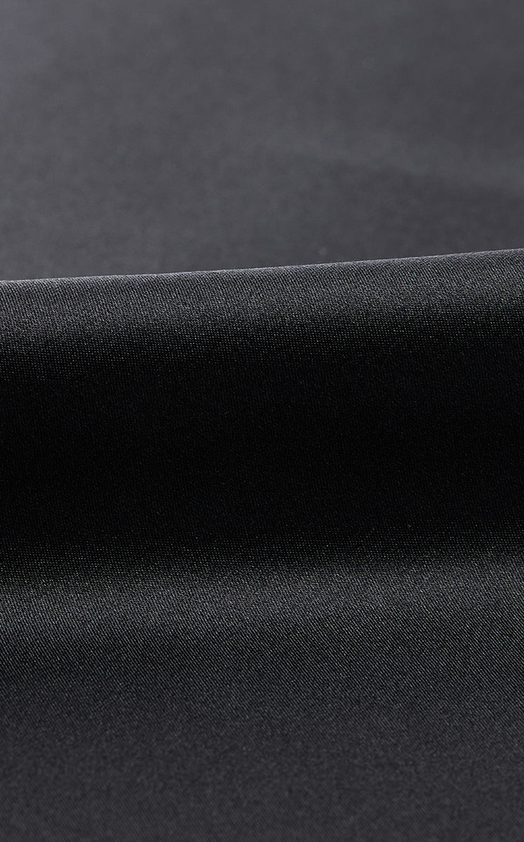 Dress / JNBY Silk Satin A-Line Short Sleeve Dress