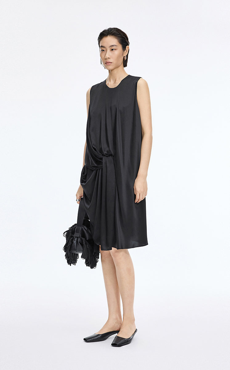 Dress / JNBY Silk Satin Sleeveless Dress