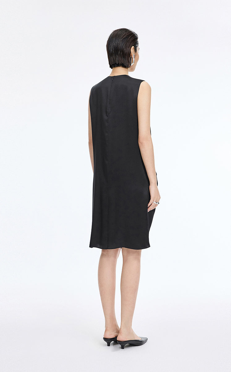 Dress / JNBY Silk Satin Sleeveless Dress