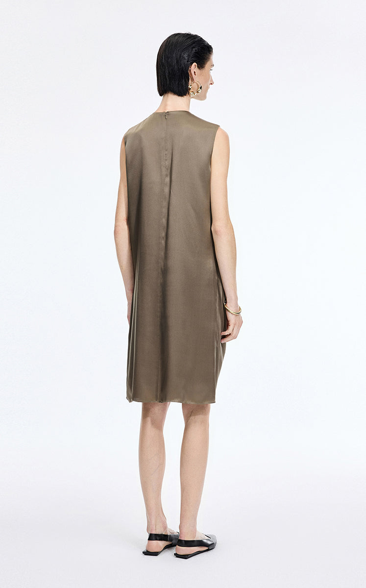 Dress / JNBY Silk Satin Sleeveless Dress