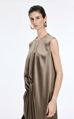 Dress / JNBY Silk Satin Sleeveless Dress
