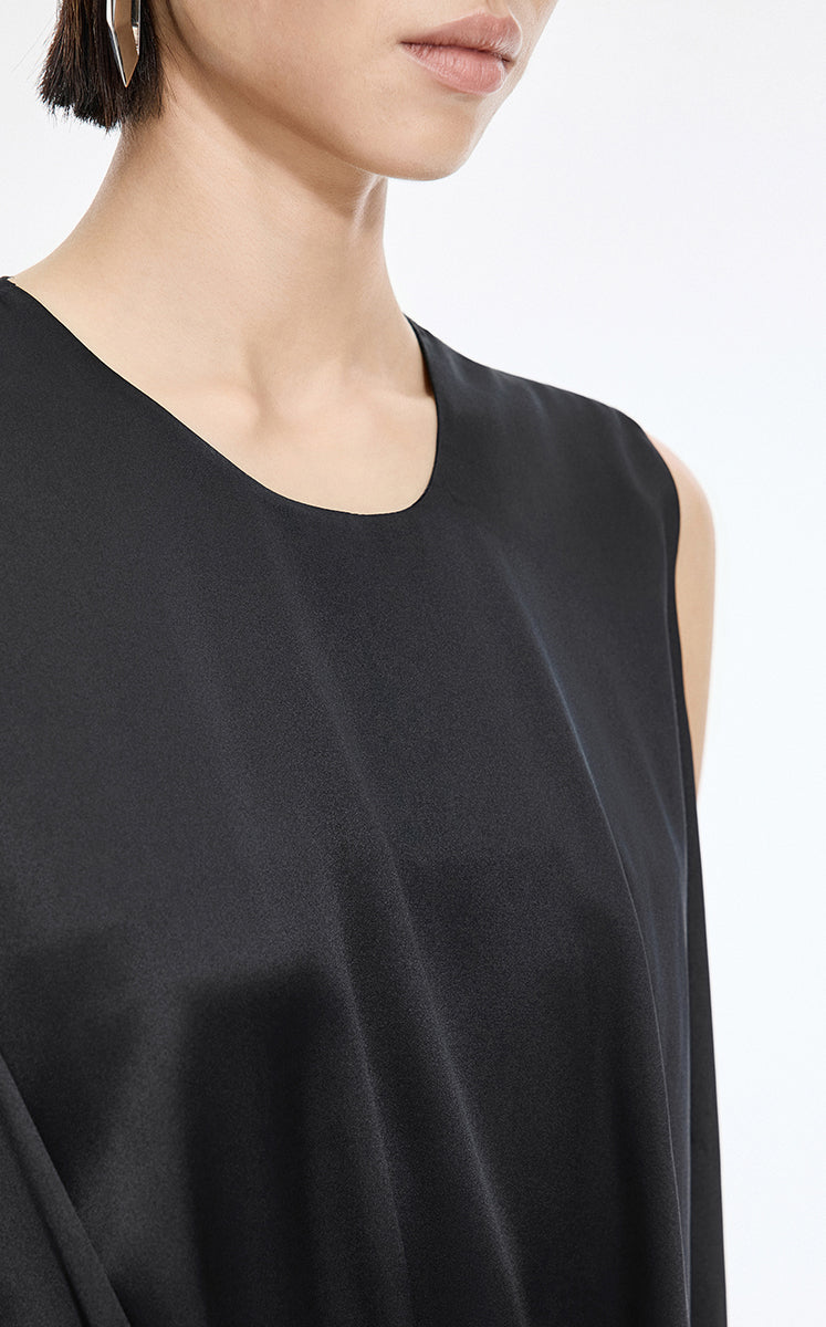 Dress / JNBY Silk Satin Sleeveless Dress