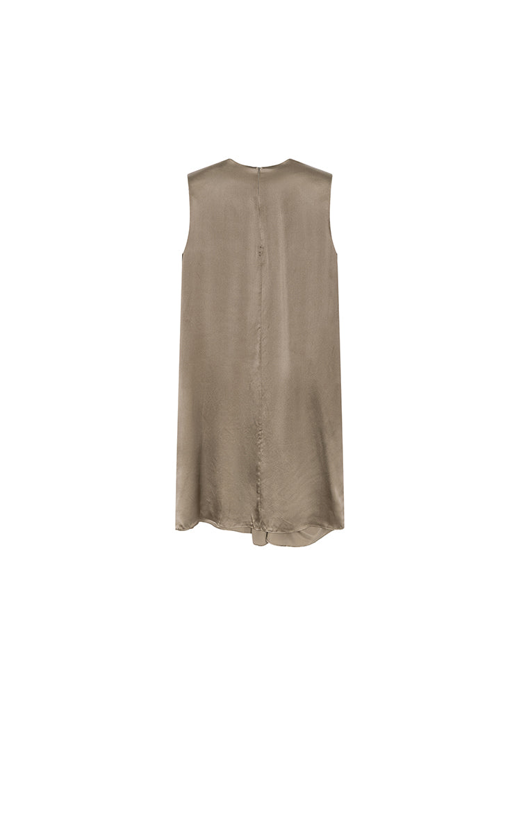 Dress / JNBY Silk Satin Sleeveless Dress