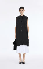 Dress / JNBY Textured Linen-Blend A-Line Sleeveless Dress