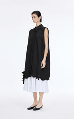 Dress / JNBY Textured Linen-Blend A-Line Sleeveless Dress