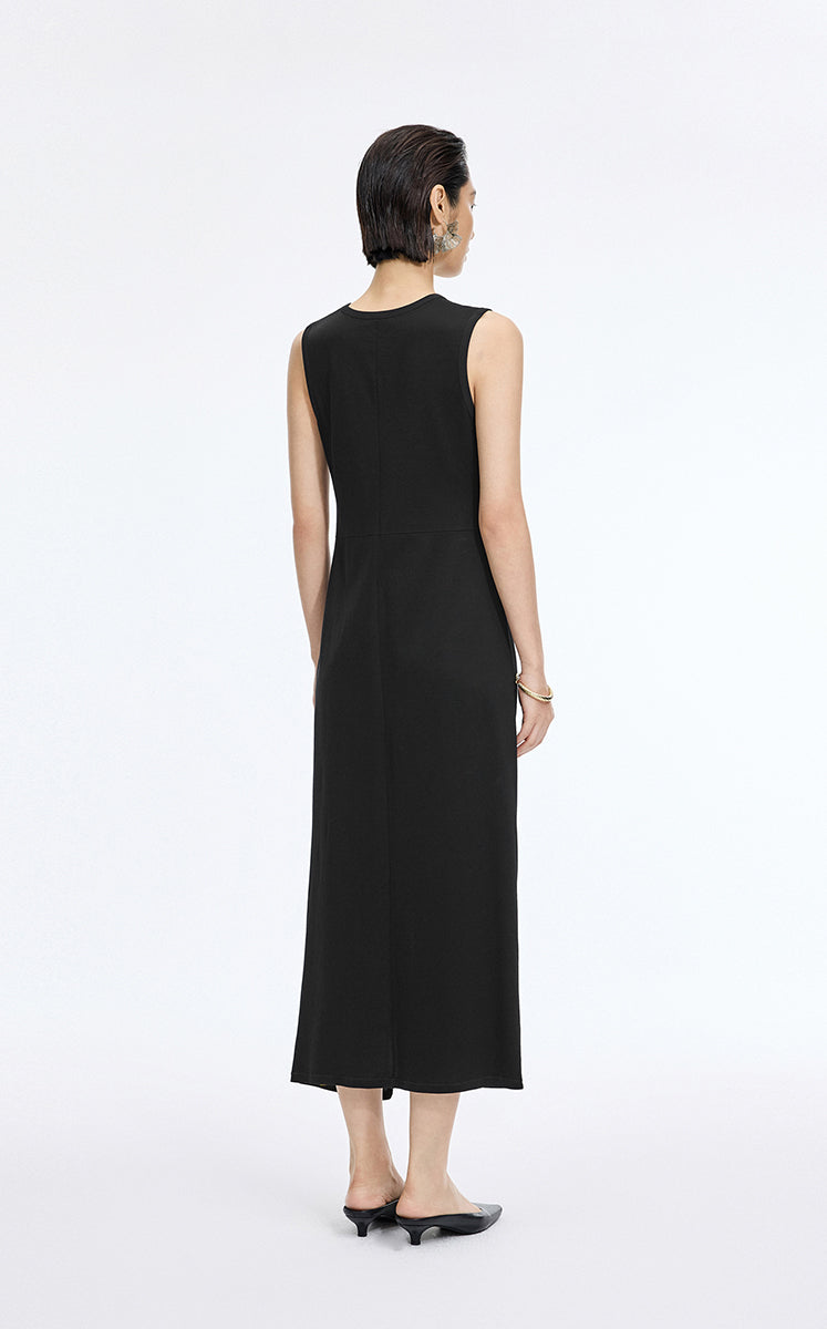 Dress / JNBY Twisted Waist Cotton Maxi Dress